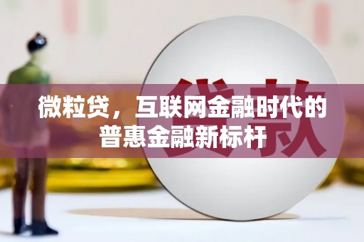 盐田微粒贷，互联网金融时代的普惠金融新标杆
