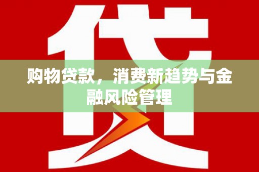 盐田购物贷款，消费新趋势与金融风险管理