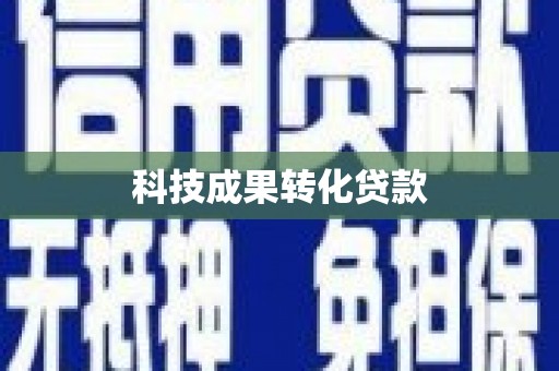 盐田科技成果转化贷款
