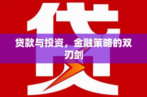 盐田贷款与投资，金融策略的双刃剑