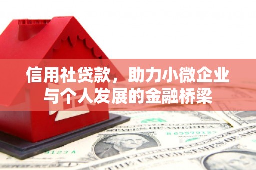 盐田信用社贷款，助力小微企业与个人发展的金融桥梁
