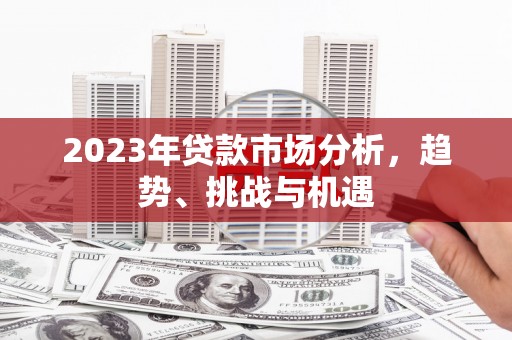 盐田2023年贷款市场分析，趋势、挑战与机遇