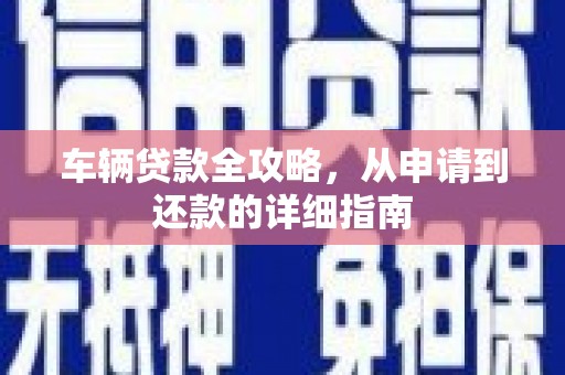 盐田车辆贷款全攻略，从申请到还款的详细指南