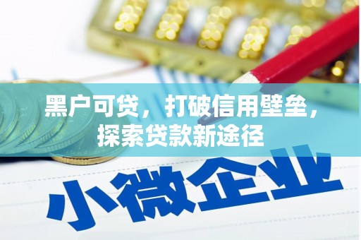 盐田黑户可贷，打破信用壁垒，探索贷款新途径