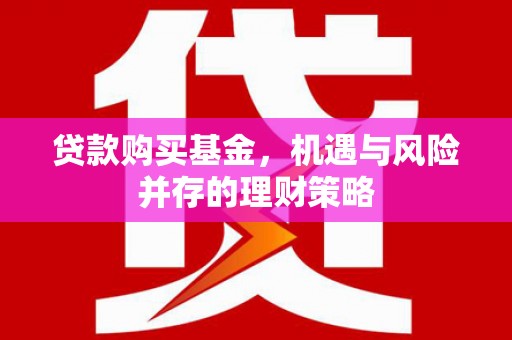 盐田贷款购买基金，机遇与风险并存的理财策略