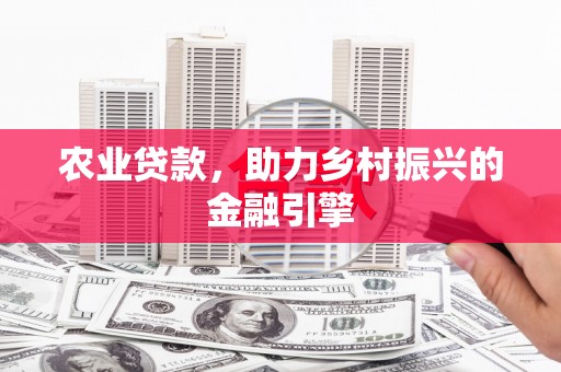 盐田农业贷款，助力乡村振兴的金融引擎