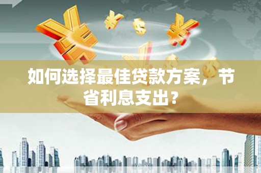 盐田如何选择最佳贷款方案，节省利息支出？