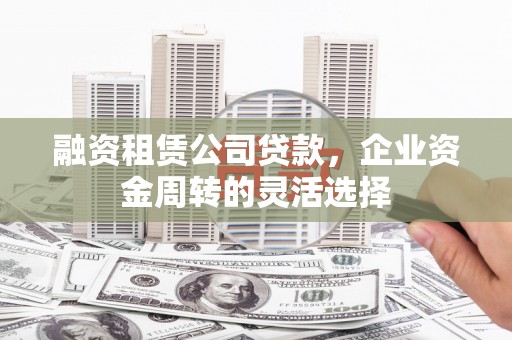 盐田融资租赁公司贷款，企业资金周转的灵活选择