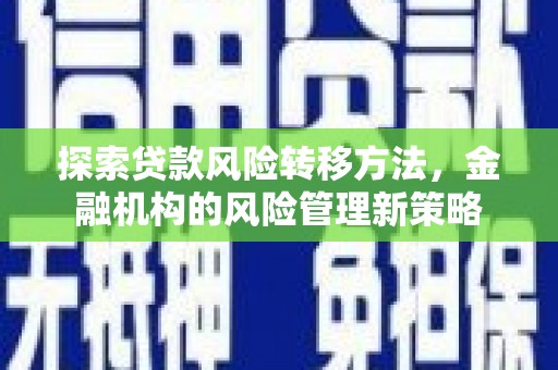 盐田探索贷款风险转移方法，金融机构的风险管理新策略