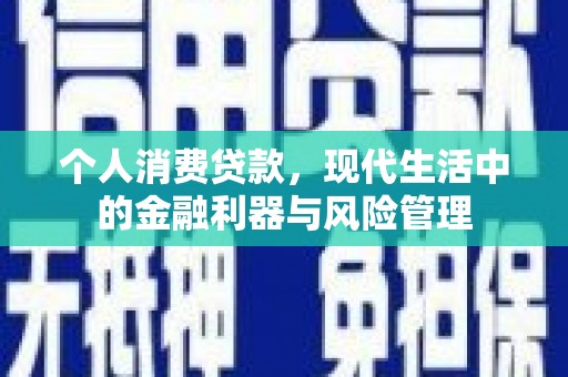 盐田个人消费贷款，现代生活中的金融利器与风险管理