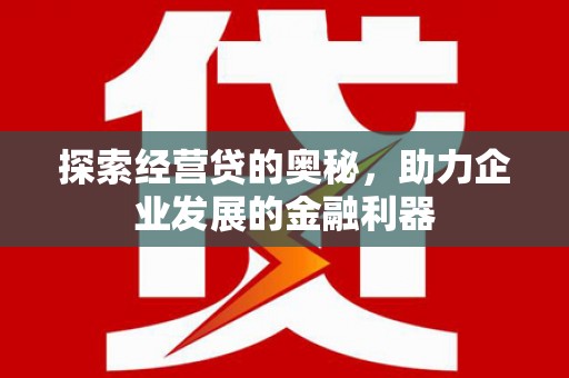 盐田探索经营贷的奥秘，助力企业发展的金融利器