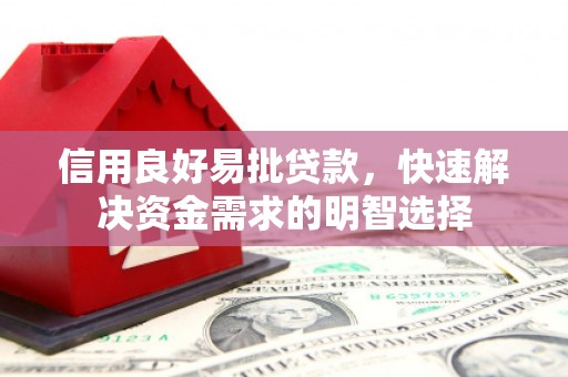 盐田信用良好易批贷款，快速解决资金需求的明智选择