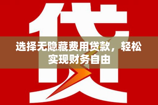 盐田选择无隐藏费用贷款，轻松实现财务自由