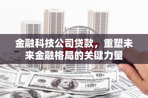 盐田金融科技公司贷款，重塑未来金融格局的关键力量
