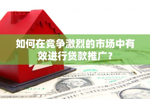 盐田如何在竞争激烈的市场中有效进行贷款推广？