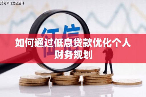盐田如何通过低息贷款优化个人财务规划