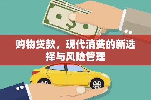 盐田购物贷款，现代消费的新选择与风险管理