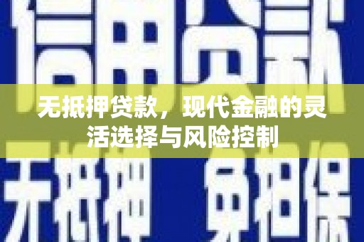 盐田无抵押贷款，现代金融的灵活选择与风险控制