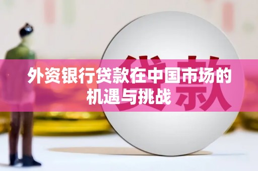 盐田外资银行贷款在中国市场的机遇与挑战
