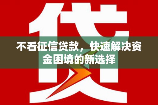 盐田不看征信贷款，快速解决资金困境的新选择