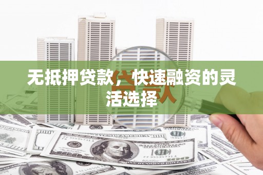 盐田无抵押贷款，快速融资的灵活选择