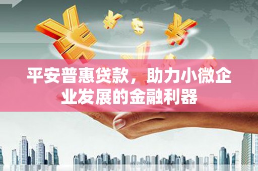 盐田平安普惠贷款，助力小微企业发展的金融利器