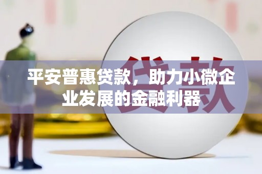 盐田平安普惠贷款，助力小微企业发展的金融利器