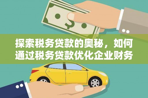 盐田探索税务贷款的奥秘，如何通过税务贷款优化企业财务