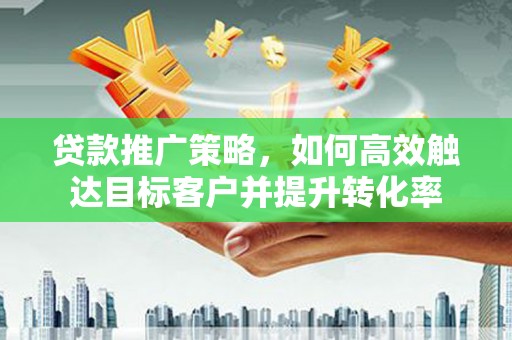 盐田贷款推广策略，如何高效触达目标客户并提升转化率