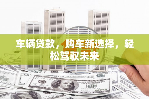 盐田车辆贷款，购车新选择，轻松驾驭未来