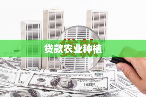 盐田贷款农业种植