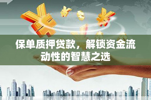 盐田保单质押贷款，解锁资金流动性的智慧之选
