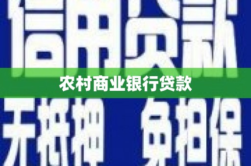 盐田农村商业银行贷款