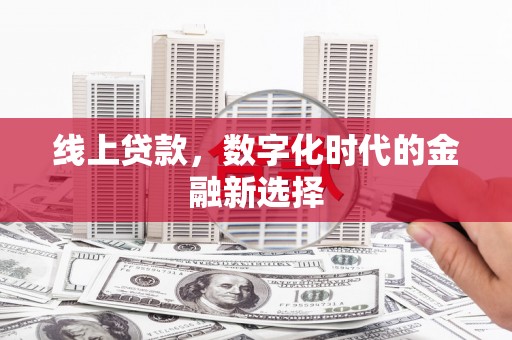 盐田线上贷款，数字化时代的金融新选择