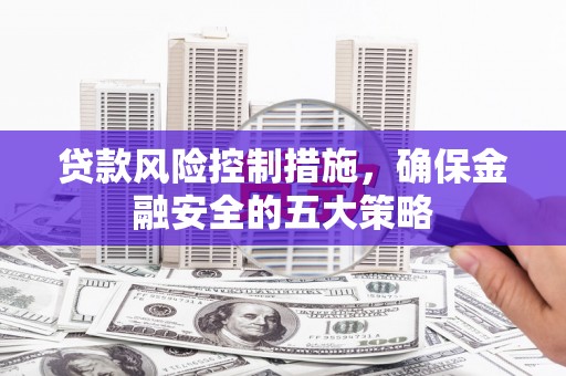 盐田贷款风险控制措施，确保金融安全的五大策略