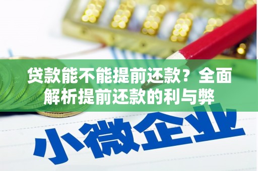 盐田贷款能不能提前还款？全面解析提前还款的利与弊