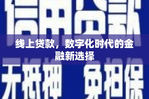 盐田线上贷款，数字化时代的金融新选择