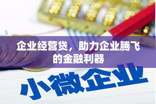 盐田企业经营贷，助力企业腾飞的金融利器