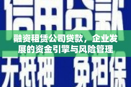 盐田融资租赁公司贷款，企业发展的资金引擎与风险管理