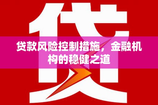 盐田贷款风险控制措施，金融机构的稳健之道