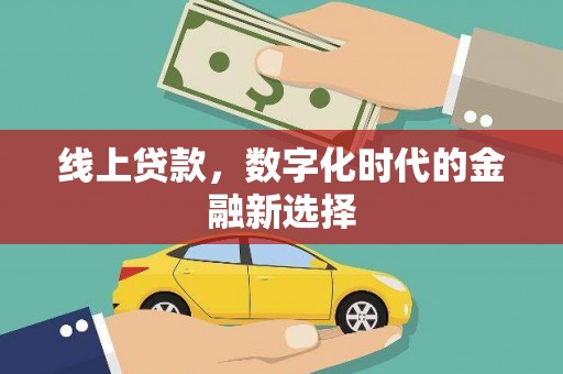 盐田线上贷款，数字化时代的金融新选择