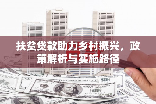 盐田扶贫贷款助力乡村振兴，政策解析与实施路径