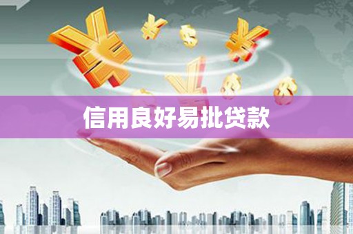 盐田信用良好易批贷款