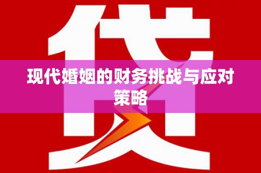盐田现代婚姻的财务挑战与应对策略