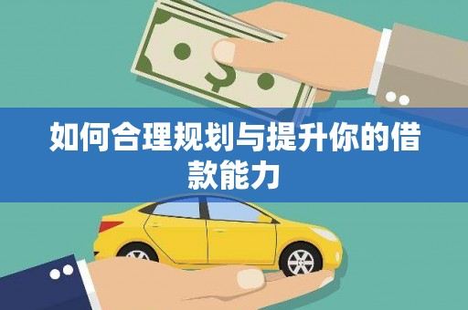 盐田如何合理规划与提升你的借款能力