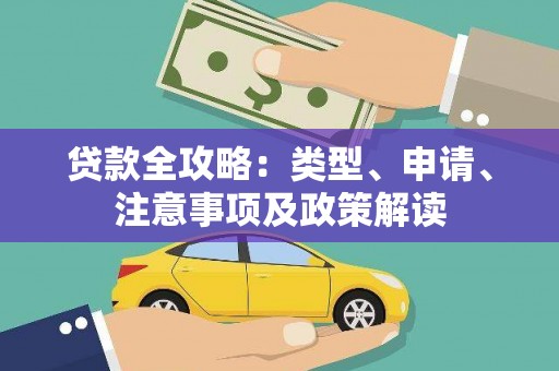 盐田贷款全攻略：类型、申请、注意事项及政策解读