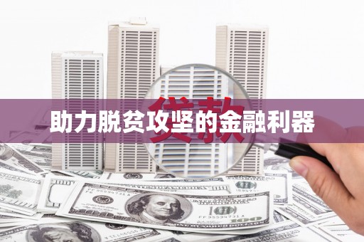 盐田助力脱贫攻坚的金融利器