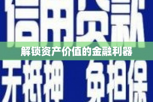 盐田解锁资产价值的金融利器