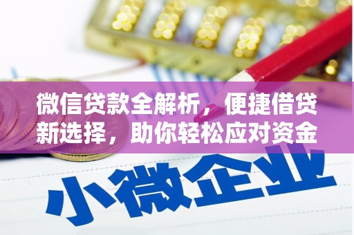 盐田微信贷款全解析，便捷借贷新选择，助你轻松应对资金需求