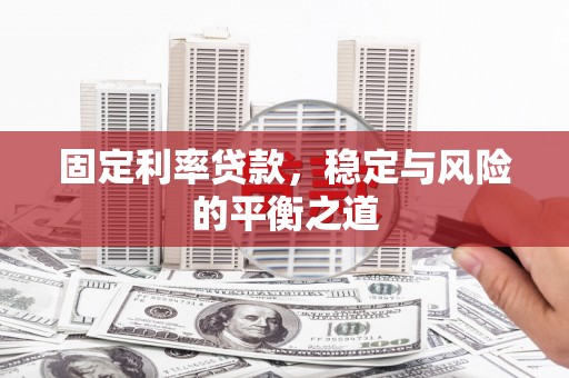 盐田固定利率贷款，稳定与风险的平衡之道